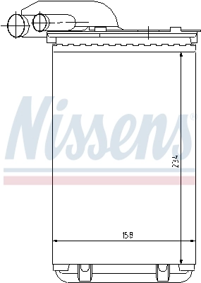 Chłodnica nagrzewnicy (ogrzewacza) Nissens 73252