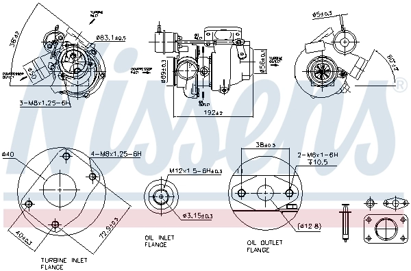 Turbina do Saab 9000  