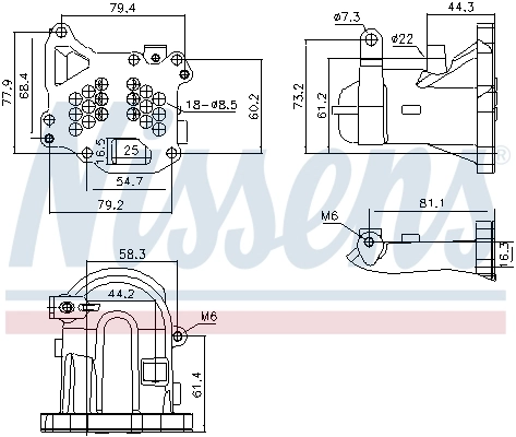 Chłodnica układu recyrkulacji spalin EGR 9671187780 Ford