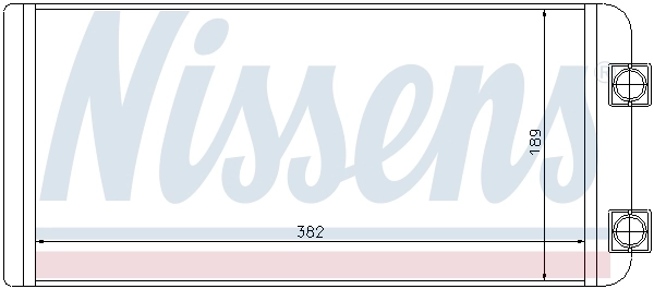 Chłodnica nagrzewnicy (ogrzewacza) Nissens 73643