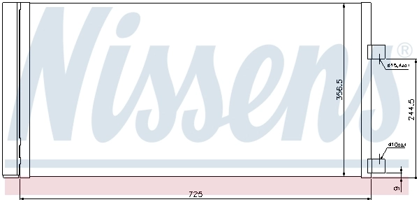 940034 Nissens Chłodnica klimatyzacji