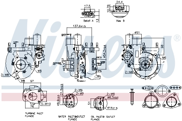 Turbina Toyota Land Cruiser SUV (J12) (2002 - 2009) cena, od 574,13 USD