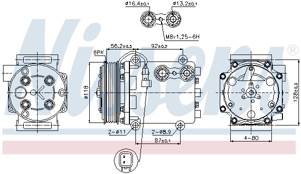 Sprężarka klimatyzacji do Mazda 2 II DE