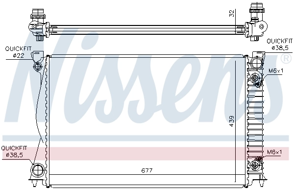 Chłodnica silnika Nissens 60233A