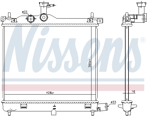 Chłodnica silnika 675023 Nissens