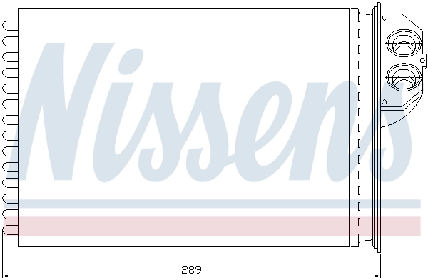 Chłodnica nagrzewnicy (ogrzewacza) Nissens 72943