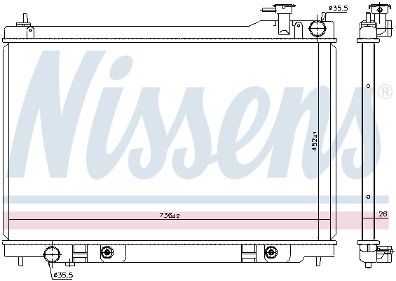 Chłodnica silnika Nissens 68119