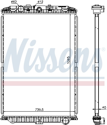 Chłodnica silnika Nissens 614470