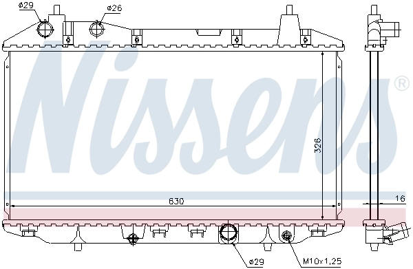 Chłodnica silnika 68147 Nissens
