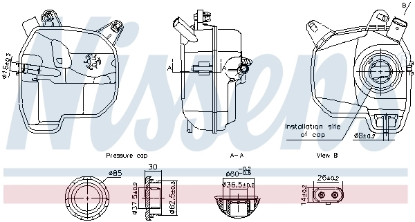 Zbiorniczek wyrównawczy układu chłodzenia Volkswagen Polo VI hatchback (AW1, BZ1, AE1) (2017 - 2026) cena, od 40,88 USD