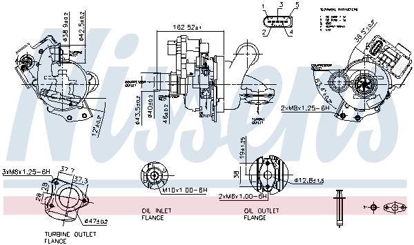 Turbina Ford Connect TOURNEO autobus (PU2) (2002 - 2013) cena, od 493,98 USD
