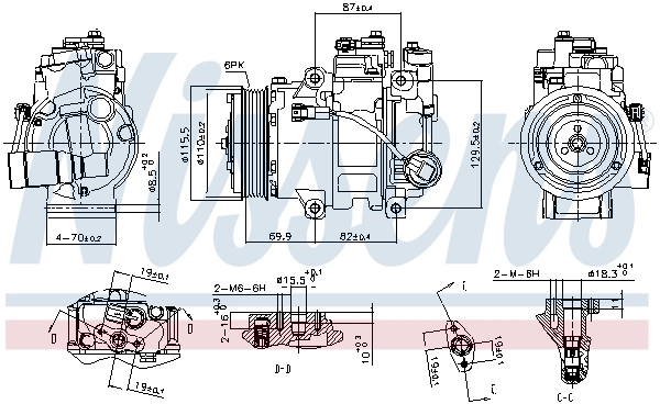 Do koszyka Sprężarka klimatyzacji Subaru Legacy IV B13