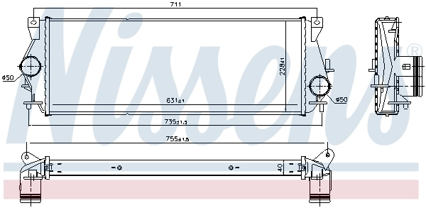 Chłodnica intercoolera NRF 30930 cena, od 95,34 USD