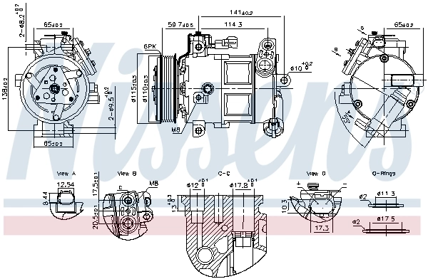 Sprężarka klimatyzacji Alfa Romeo STELVIO SUV (949) (2016 - 2026) cena, od 251,47 USD