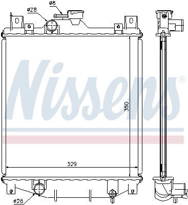 Chłodnica silnika Nissens 64173A