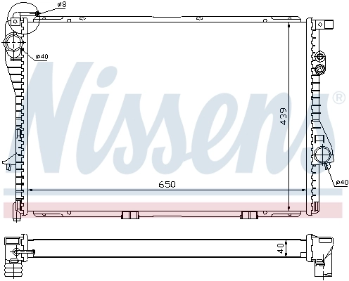 Chłodnica silnika Nissens 60752A