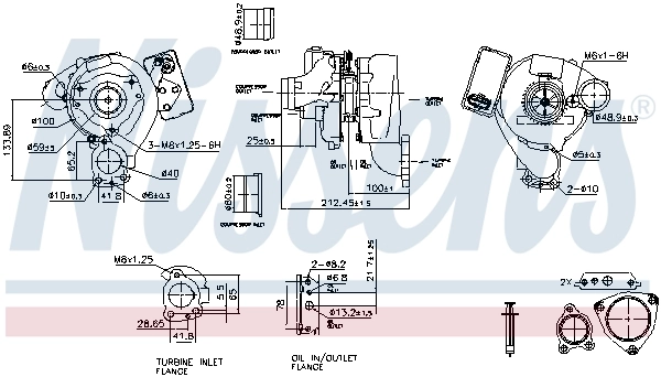 Turbina Chrysler 68004666AA cena, od 456,30 USD