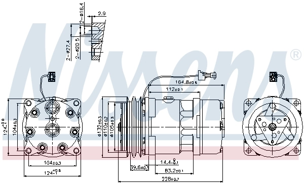 Sprężarka klimatyzacji Renault Trucks TRUCK PREMIUM ROUTE ciągnik siodłowy (1996 - 2006) cena, od 263,45 USD