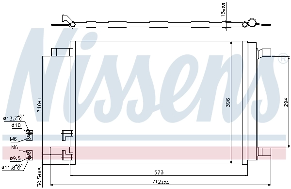 Chłodnica klimatyzacji Nissens 940319 cena, od 99,76 USD
