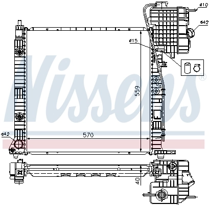 Chłodnica silnika Nissens 62561A