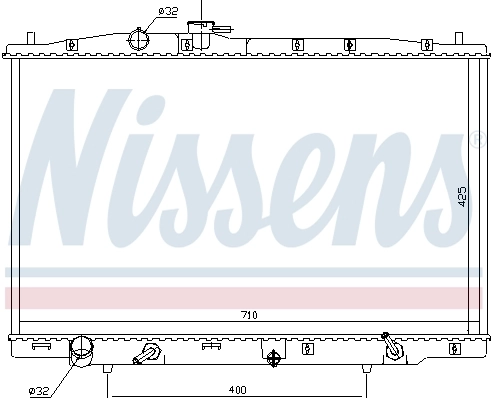 Chłodnica silnika 681393 Nissens