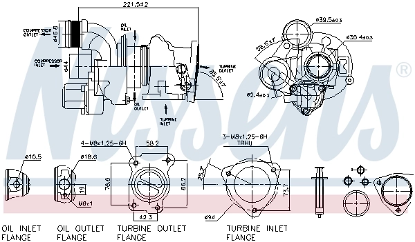 Turbina Mini COUNTRYMAN hatchback (R60) (2010 - 2016) cena, od 362,98 USD