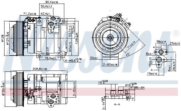 Sprężarka klimatyzacji do Geely Emgrand EC7 