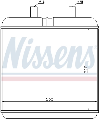Chłodnica nagrzewnicy (ogrzewacza) Nissens 71810