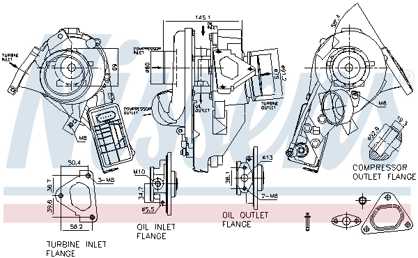 93343 Nissens Turbina
