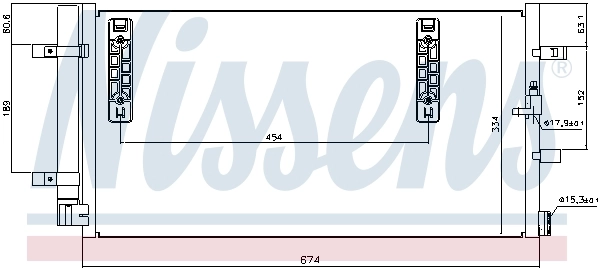 Chłodnica klimatyzacji Nissens 940042 cena, od 93,04 USD