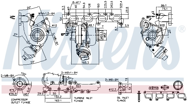 93076 Nissens Turbina