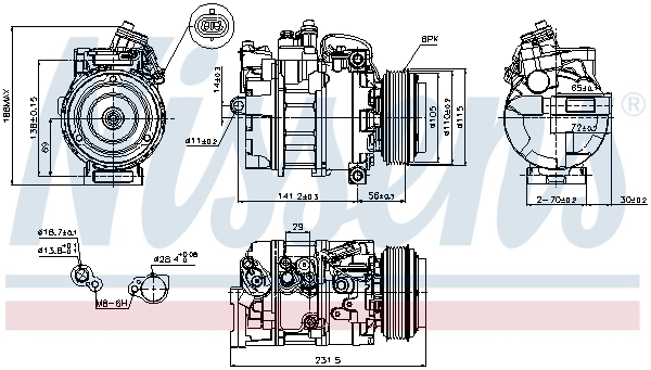 Sprężarka klimatyzacji 6854001 General Motors