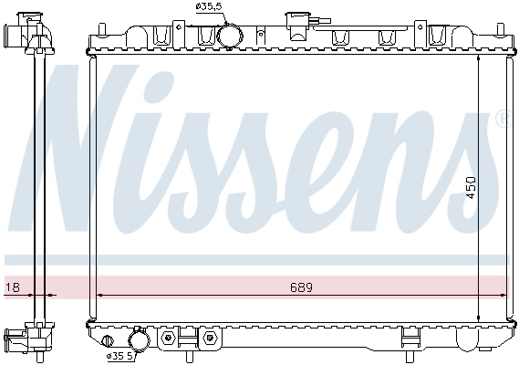 Chłodnica silnika Nissens 68704
