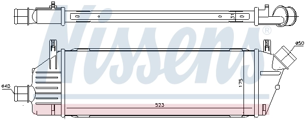 Chłodnica intercoolera Nissens 96578