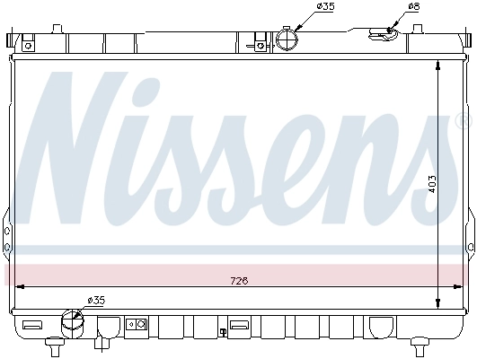 Chłodnica silnika 67031 Nissens