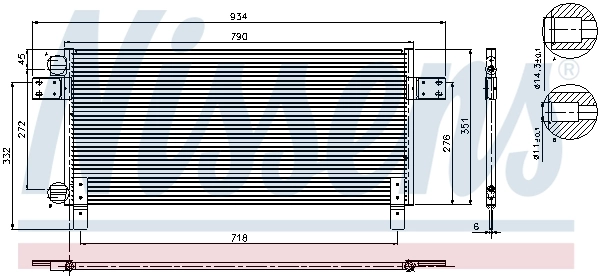 94681 Nissens Chłodnica klimatyzacji