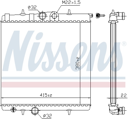 Chłodnica silnika Nissens 63708A