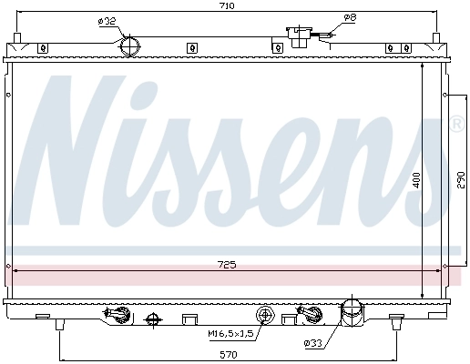 Chłodnica silnika Nissens 68106