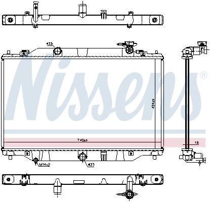 Chłodnica silnika 606698 Nissens