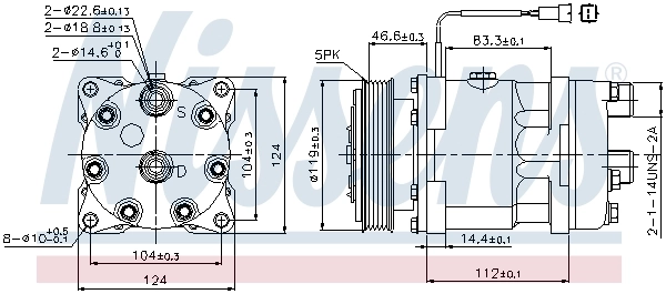 Sprężarka klimatyzacji 89171 Nissens