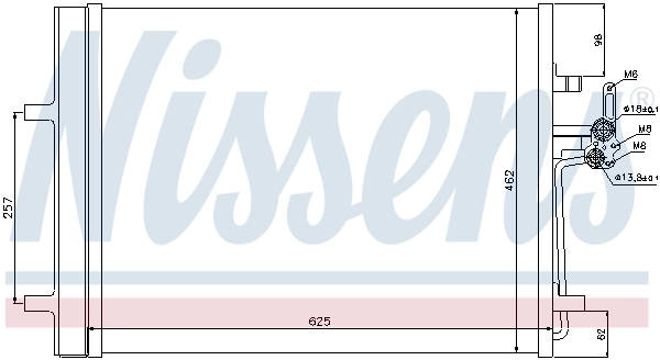 Chłodnica klimatyzacji Nissens 940044 cena, od 126,89 USD