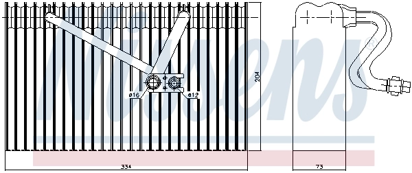 Parownik klimatyzacji 92168 Nissens
