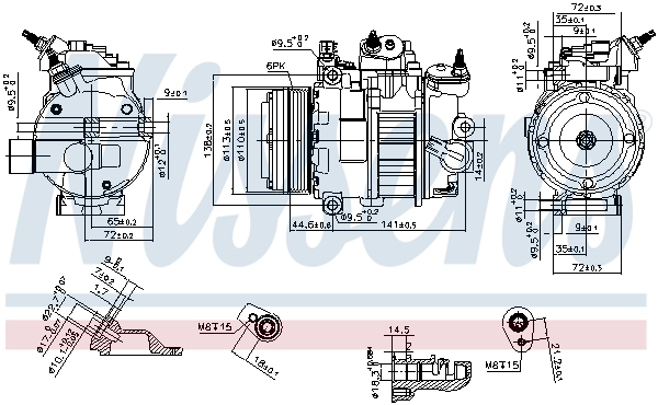 Sprężarka klimatyzacji Ford Mondeo V sedana (CD) (2014 - 2022) cena, od 235,06 USD
