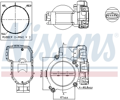 A6510900470 VAG Przepustnica, komplet