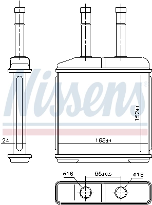 Chłodnica nagrzewnicy (ogrzewacza) Nissens 76506