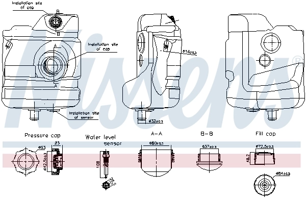 Zbiorniczek wyrównawczy układu chłodzenia Renault Trucks MAGNUM IV ciągnik siodłowy (2005 - 2026) cena, od 176,58 USD