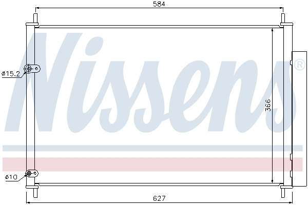 Chłodnica klimatyzacji Nissens 940037 cena, od 95,42 USD