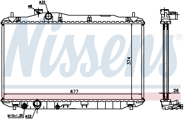 Chłodnica silnika Nissens 68134A