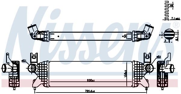 961507 Nissens Chłodnica intercoolera