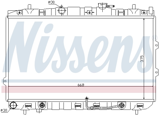 Chłodnica silnika Nissens 66649